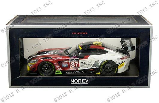 Norev 1:18 Mercedes-AMG GT3 Team AKKA Winner GT Series Monza 2016 #87 Beaubelique / Ricci / Vannelet (Red/White)