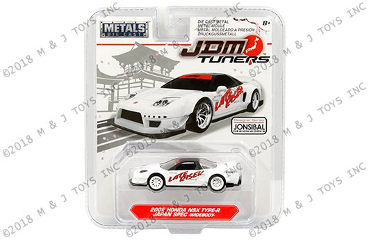 Jada 1:64 JDM Tuners Wave 5 – 2002 Honda NSX Type-R Japan Spec Widebody (White)