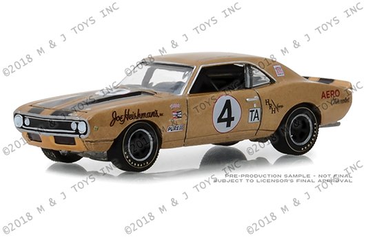 Greenlight 1:64 Hobby Exclusive – 1967 Chevrolet Camaro Z/28 #4 Aero Chevrolet (Gold)