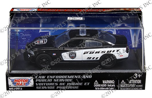 MOTOR MAX 1:43 ACRYLIC CASE – 2011 DODGE CHARGER PURSUIT