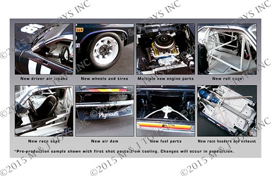 ACME 1:18 1970 Plymouth Trans Am Cuda – Dan Gurney #48