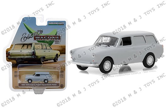 Greenlight 1:64 Estate Wagons Series 1 – 1965 Volkswagen Type 3 Panel (Grey)