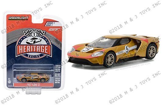 Greenlight 1:64 Heritage Racing Series 1 – 2017 Ford GT – #5 Ford GT40 Mk II Tribute