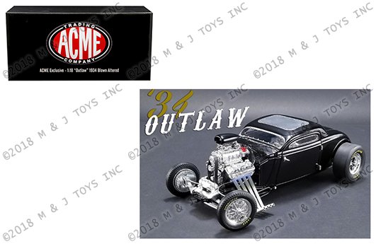 GMP 1:18 ACME Exclusive – “Outlaw” 1934 Blown Altered (Black)