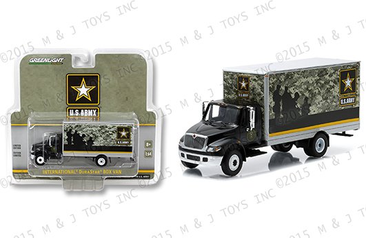 GREENLIGHT 1:64 H.D. TRUCKS U.S. ARMY INTERNATIONAL DURASTAR BOX VAN