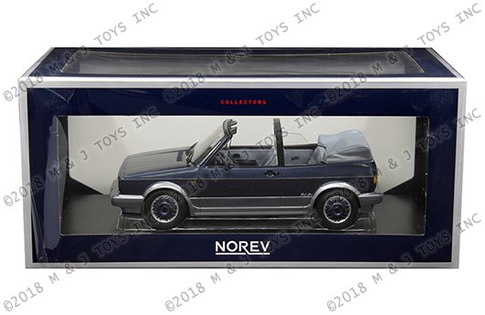 Norev 1:18 1992 Volkswagen Golf Cabriolet “Bel Air” (Blue Metallic)