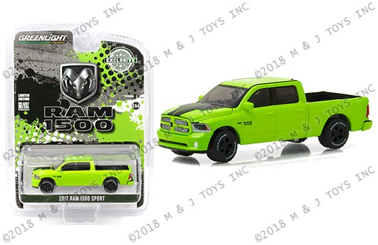 Greenlight 1:64 Hobby Exclusive – 2017 Ram Sport (Sublime Green)(Pearl Coat Special Edition)