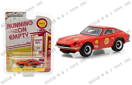 GREENLIGHT 1:64 RUNNING ON EMPTY SERIES 4 – 1971 DATSUN 240Z – SHELL OIL