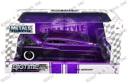 Jada 1:24 W/B – Metals – Bigtime Kustoms – 1951 Mercury with Flame Design