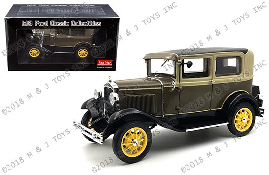 Sun Star 1:18 Ford Classic Collectibles – 1931 Ford Model A Tudor (Chicle Drab/Arabian Sand Top)