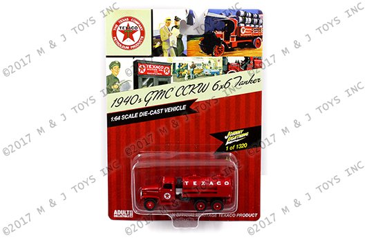JOHNNY LIGHTNING 1:64 TEXACO – 1940s GMC CCKW 6×6 TANKER