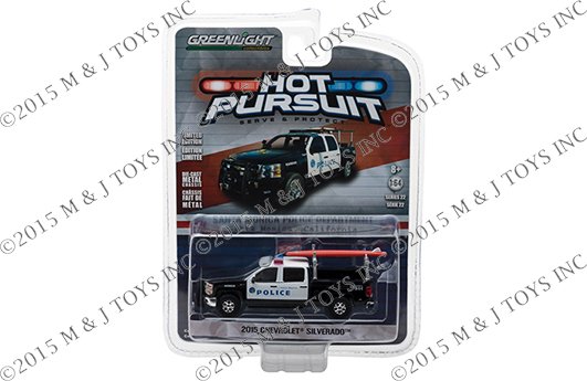 GREENLIGHT 1:64 HOT PURSUIT SERIES 22 – 2015 CHEVROLET SILVERADO – SANTA MONICA POLICE DEPARTMENT