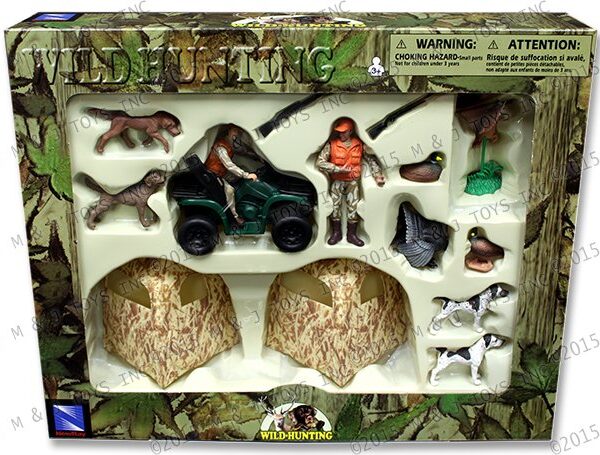 NEWRAY WILD HUNTING PLAY SET ASSORTMENT CASE