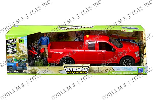 NEWRAY XTREME ADVENTURE – FORD F-150 & HONDA TRX450R WITH FIGURE