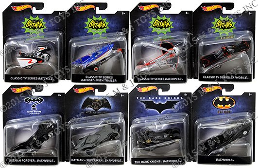 HOT WHEELS 1:64 BATMOBILE 2016 A ASSORMENT CASE