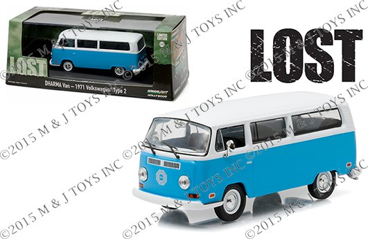 GREENLIGHT 1:43 HOLLYWOOD – LOST – DHARMA VAN – 1971 VOLKSWAGEN TYPE 2