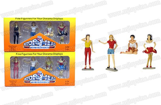 MOTOR HEAD 1:24 WOMEN FIGURE SET ASSORTMENT