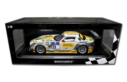MINICHAMPS 1:18 MERCEDES-BENZ SLS AMG GT3 – ROWE RACING #21