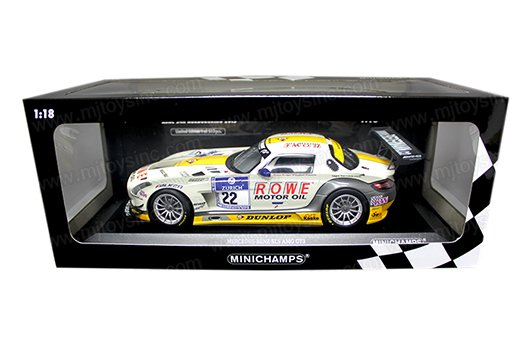 MINICHAMPS 1:18 MERCEDES-BENZ SLS AMG GT3 – ROWE RACING #22