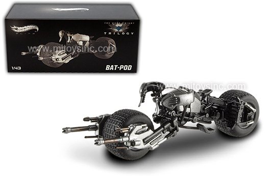 HOT WHEELS 1:43 ELITE CULT CLASSIC “THE DARK KNIGHT” TRILOGY BAT-POD