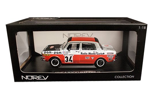 NOREV 1:18 1973 SIMCA 1000 RALLYE 2 MONTE CARLO