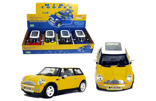 SAICO 1:18 DISPLAY MINI COOPER 7.5″ WITH SEE THUR ROOF