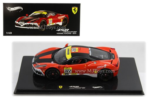 HOT WHEELS 1:43 ELITE FERRARI 458 KESSEL RACING