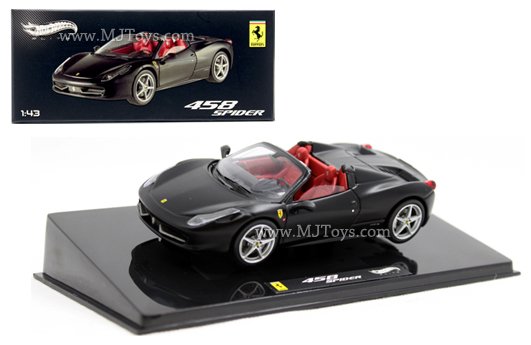 HOT WHEELS 1:43 ELITE FERRARI 458 SPIDER