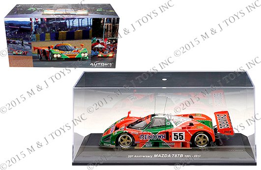 AUTO ART 1:18 SIGNATURE EDITION – MAZDA 787B LEMANS WINNER 1991 WEIDLER/ HERBERT/ GACHOT #55 20TH ANNIVERSARY EDITION