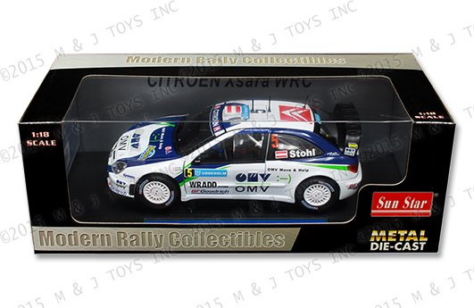 SUNSTAR 1:18 MODERN RALLY – CITROEN XSARA WRC M. STOHL/ I. MINOR – RALLY SWEDEN 2007