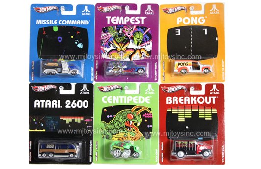 HOT WHEELS 1:64 NOSTALGIA ATARI VIDEO GAME ARCADE CASE K ASSORTMENT