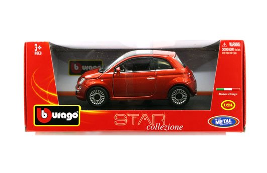 BBURAGO 1:24 W/B STAR 2007 FIAT 500
