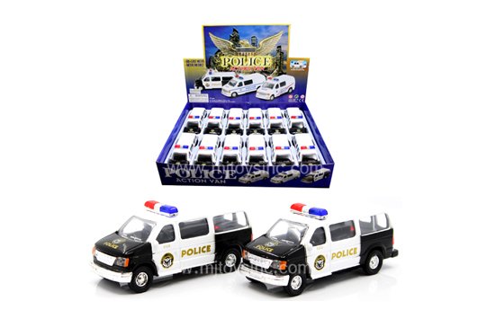 PULL BACK ACTION 4.5″ DISPLAY POLICE ACTION VAN