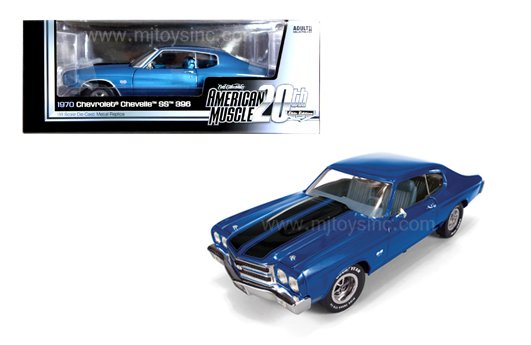 AUTO WORLD 1:18 AMERICAN MUSCLE 1970 CHEVROLET CHEVELLE SS396