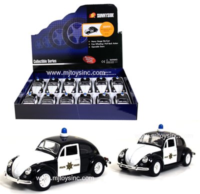 SUNNY SIDE 1:32 DISPLAY CLASSIC VOLKSWAGEN BEETLE POLICE